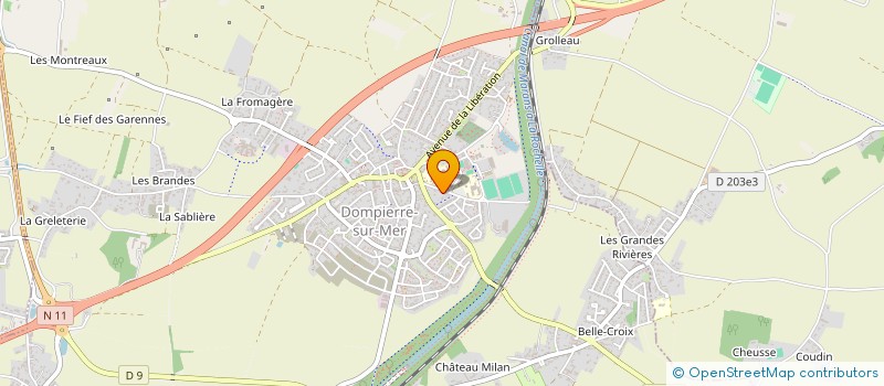localisation de l'entreprise ENERGIE CHEVAL 17 à DOMPIERRE-SUR-MER