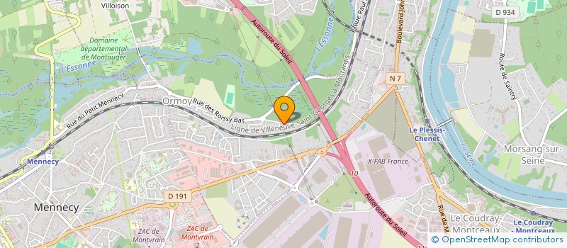 localisation de l'entreprise ENERGIE CHIMIE à ORMOY