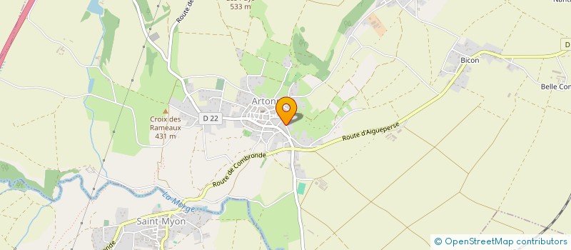 localisation de l'entreprise ENERGIE CITOYENNE EN COMBRAILLES  MONTCEL