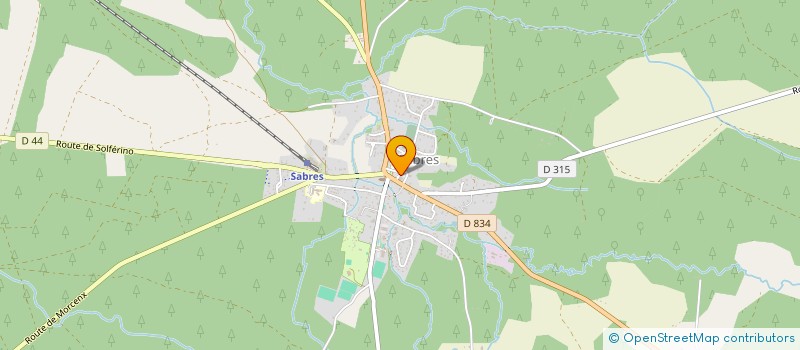 localisation de l'entreprise ENERGIE CITOYENNE HAUTE LANDE à SABRES
