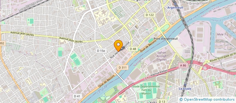 localisation de l'entreprise ENERGIE CLIM à ARGENTEUIL