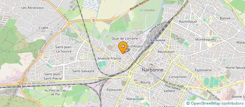 localisation de l'entreprise ENERGIE CLIM à NARBONNE