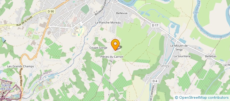 localisation de l'entreprise ENERGIE-CLIMA  SEIGY