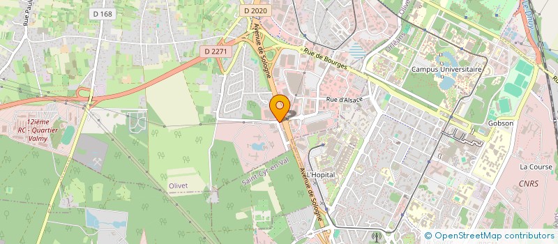 localisation de l'entreprise ENERGIE CLIMATIQUE INGENIERIE à OLIVET