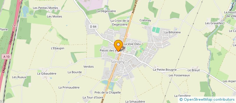 localisation de l'entreprise ENERGIE & CO  SORIGNY