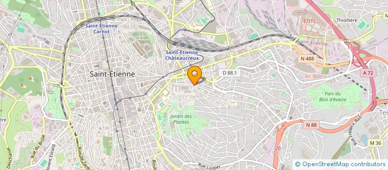 localisation de l'entreprise ENERGIE COIFFURE  SAINT-ETIENNE