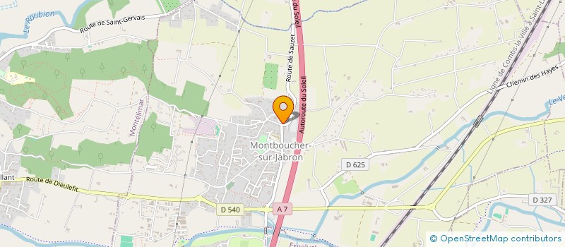 localisation de l'entreprise ENERGIE COLD à MONTBOUCHER-SUR-JABRON