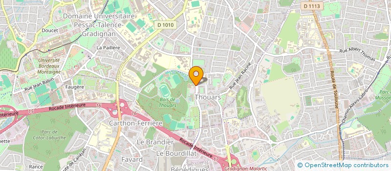 localisation de l'entreprise ENERGIE CONFORT 33 à TALENCE