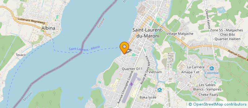 localisation de l'entreprise ENERGIE CONFORT PRESTATION à SAINT-LAURENT-DU-MARONI