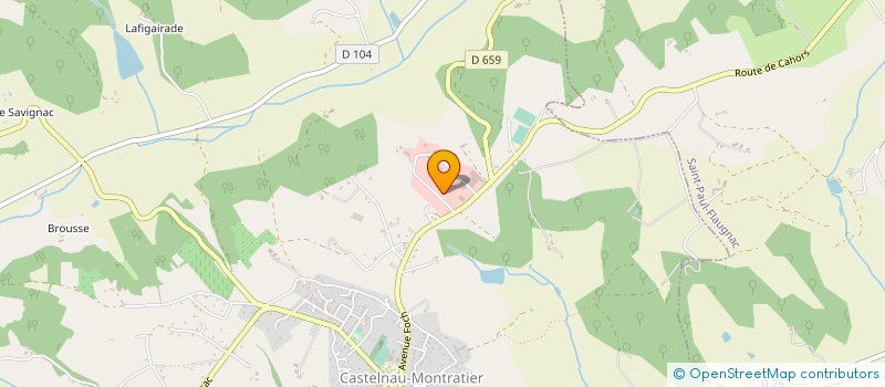 localisation de l'entreprise ENERGIE DE PEYRETTES  CASTELNAU-MONTRATIER