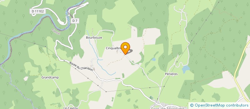 localisation de l'entreprise ENERGIE DES PUYS DE CINQUALBRE à CROS-DE-MONTVERT