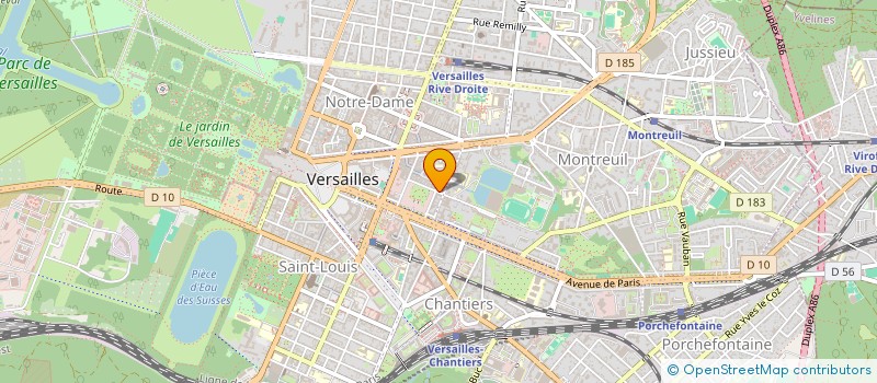 localisation de l'entreprise ENERGIE DISTRIBUTION à VERSAILLES