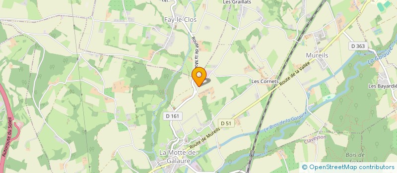 localisation de l'entreprise ENERGIE DU CLAPIER  SAINT-JEAN-DE-GALAURE