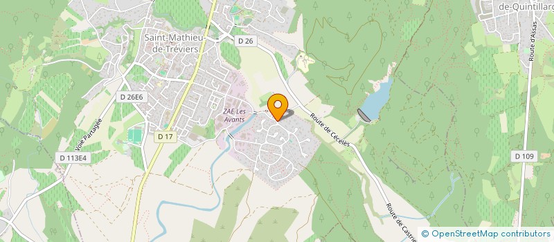 localisation de l'entreprise ENERGIE DU PIC  SAINT-MATHIEU-DE-TREVIERS