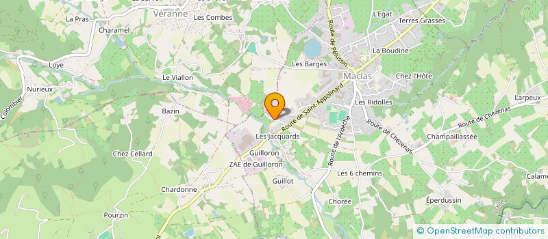 localisation de l'entreprise ENERGIE DU PILAT  MACLAS