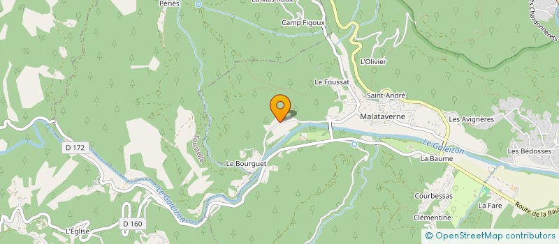 localisation de l'entreprise ENERGIE DU PLATEAU DE BALERNE  CENDRAS