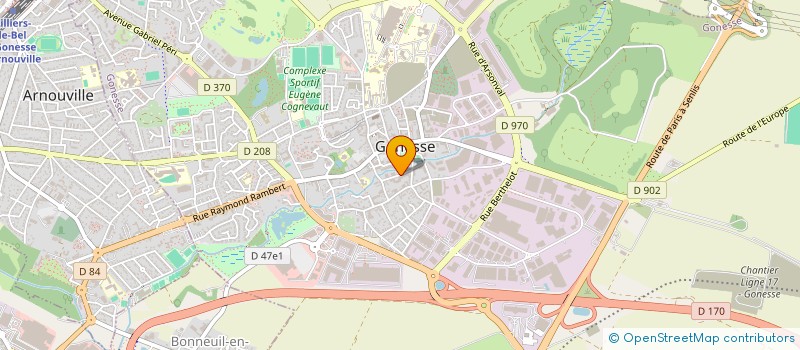 localisation de l'entreprise ENERGIE DYNAMIC à GONESSE