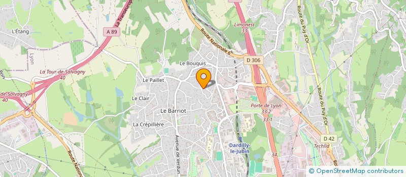 localisation de l'entreprise ENERGIE ECOLOGIE FRANCE à DARDILLY