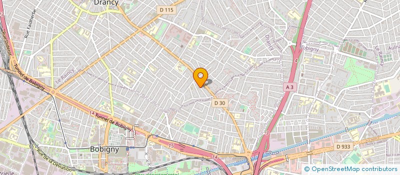 localisation de l'entreprise ENERGIE ELEC à DRANCY