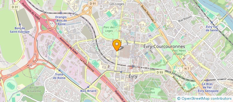 localisation de l'entreprise ENERGIE EMPLOIS  EVRY-COURCOURONNES