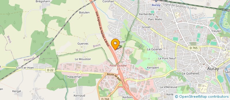 localisation de l'entreprise ENERGIE EOLIENNE DE MESSAC  BRECH