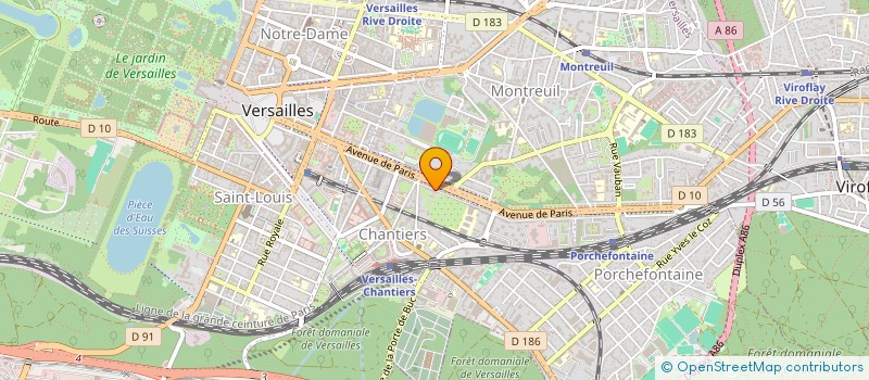 localisation de l'entreprise ENERGIE ET SERVICE DEVELOPPEMENT à VERSAILLES