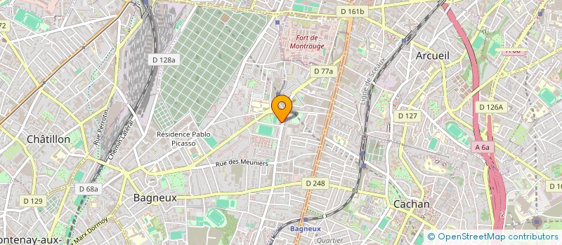 localisation de l'entreprise ENERGIE ET TRAVAUX DE BATIMENT à BAGNEUX