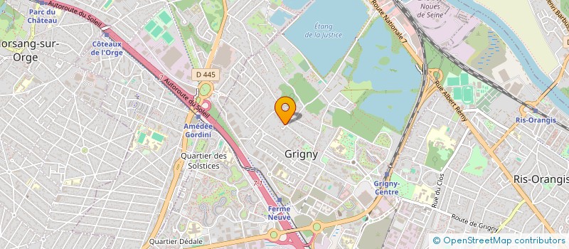 localisation de l'entreprise ENERGIE EVOLUTION à GRIGNY
