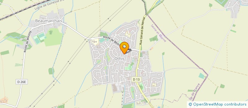 localisation de l'entreprise ENERGIE FROID  OTHIS