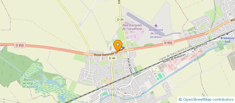 localisation de l'entreprise ENERGIE FROID  VITRY-EN-ARTOIS