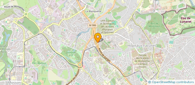 localisation de l'entreprise ENERGIE GAZ à MONTPELLIER