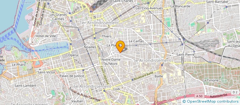 localisation de l'entreprise ENERGIE GAZ INDUSTRIE à MARSEILLE