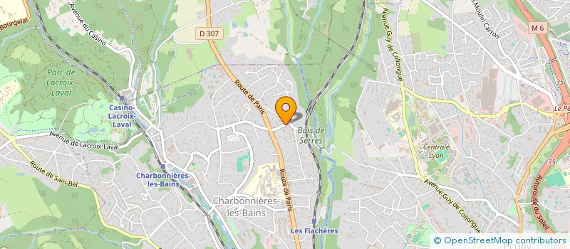 localisation de l'entreprise ENERGIE IMMOBILIER à CHARBONNIERES-LES-BAINS