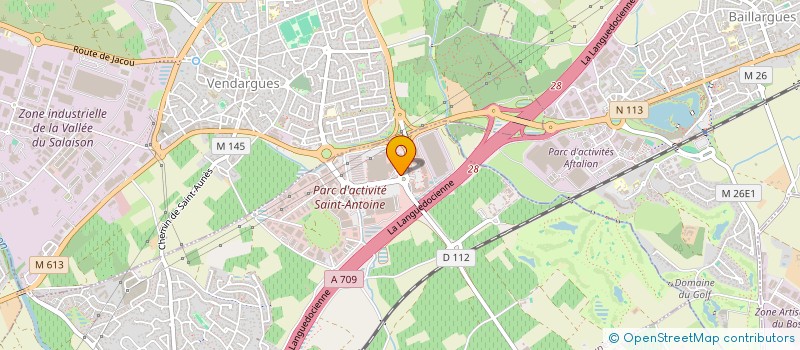 localisation de l'entreprise ENERGIE INVEST 1  SAINT-AUNES