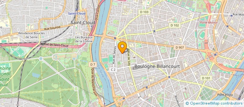localisation de l'entreprise ENERGIE JANAILLAT  BOULOGNE-BILLANCOURT