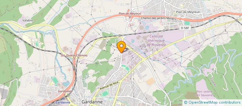 localisation de l'entreprise ENERGIE LOC IDF à GARDANNE