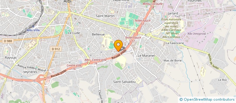 localisation de l'entreprise ENERGIE MAINTENANCE INSTALLATION à ALBI