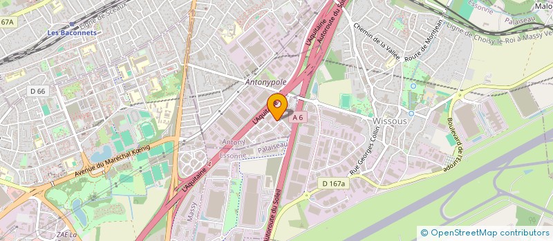 localisation de l'entreprise ENERGIE MAINTENANCE TRAVAUX à ANTONY