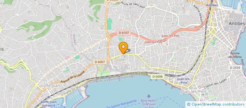 localisation de l'entreprise ENERGIE MARINE à ANTIBES
