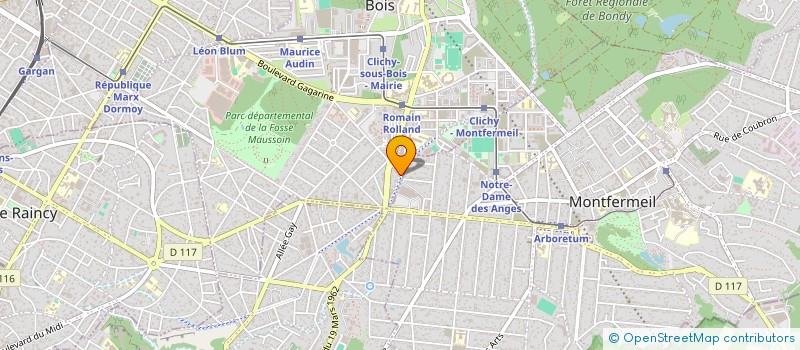 localisation de l'entreprise ENERGIE MULTI ACCUEIL à CLICHY-SOUS-BOIS