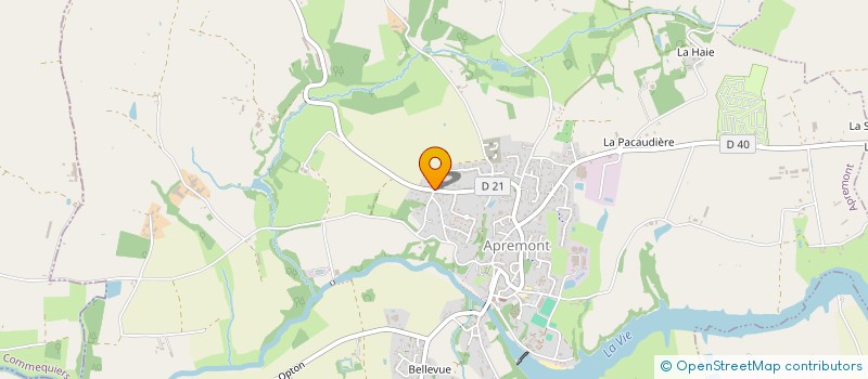 localisation de l'entreprise ENERGIE MUSICALE  APREMONT