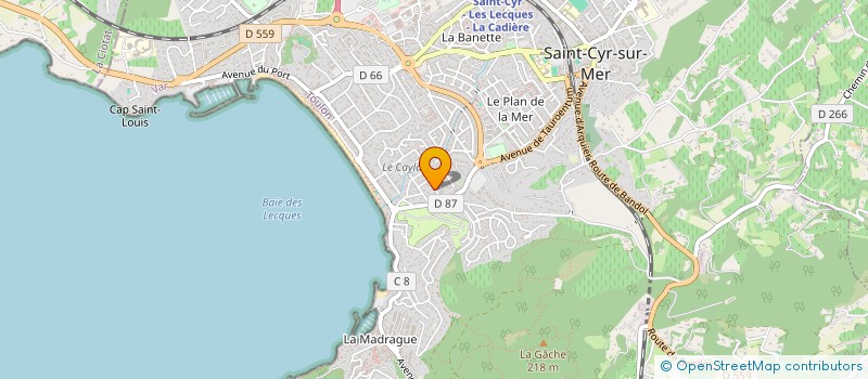 localisation de l'entreprise ENERGIE NEGOSOLUTIONS à SAINT-CYR-SUR-MER