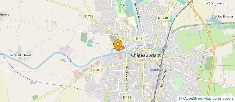 localisation de l'entreprise ENERGIE-OUEST à CHATEAUBRIANT