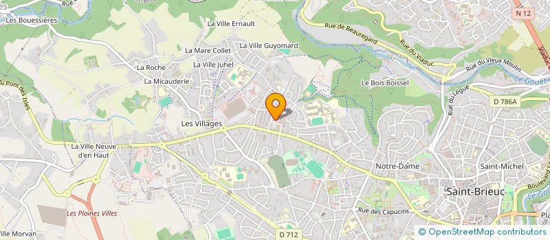 localisation de l'entreprise ENERGIE OUEST à SAINT-BRIEUC