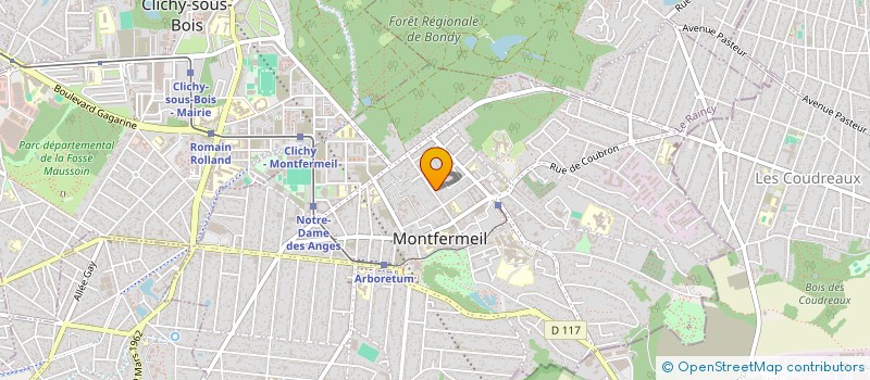 localisation de l'entreprise ENERGIE PARADISE à MONTFERMEIL