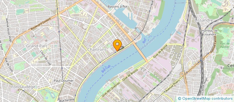 localisation de l'entreprise ENERGIE PARFUMS INTERNATIONAL EPI à BORDEAUX