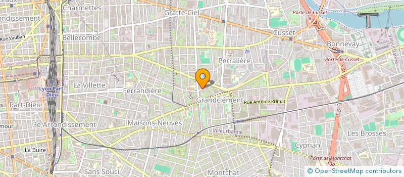 localisation de l'entreprise ENERGIE PHOTOVOLTAIQUE DE FRANCE à VILLEURBANNE
