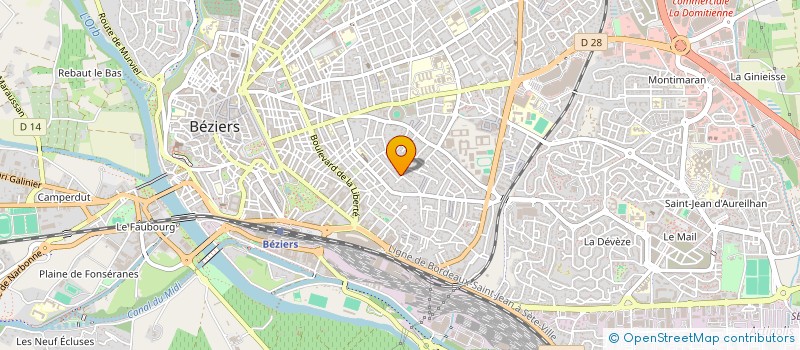 localisation de l'entreprise ENERGIE PLUS 34 à VILLENEUVE-LES-BEZIERS