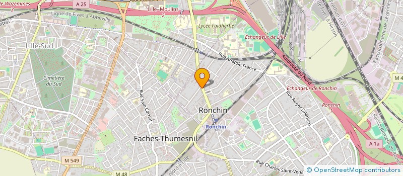 localisation de l'entreprise ENERGIE PLUS  RONCHIN