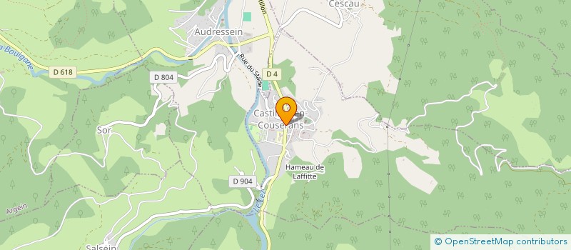 localisation de l'entreprise ENERGIE-PRO à CASTILLON-EN-COUSERANS